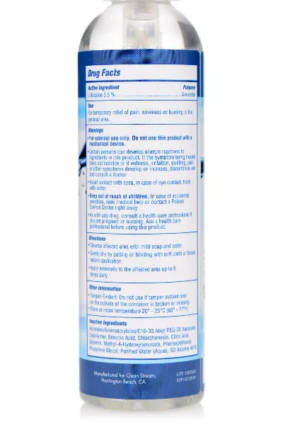 Anal CleanStream Relax Anal Lube Desensitizing 4oz118ml