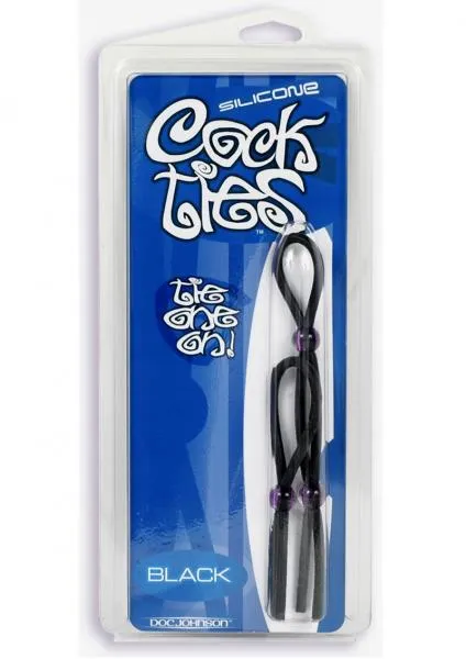 Silicone Cock Ties Black Doc Johnson Anal Silicone Cock Ties Black Doc Johnson Anal