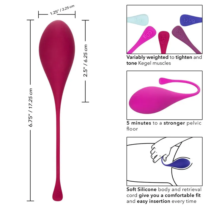 Tighten Tone 5 Piece Kegel Training Set California Exotic Female Sex Toys