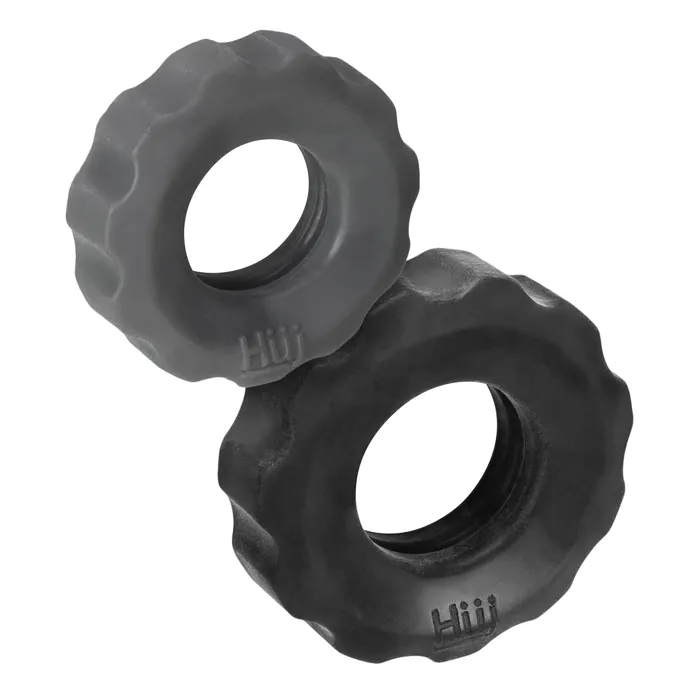 Hunkyjunk Male Sex Toys Hunkyjunk COG 2size Cock Rings Grey