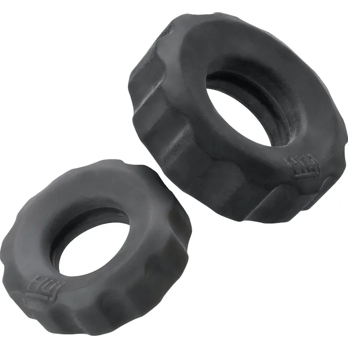 Hunkyjunk Male Sex Toys Hunkyjunk COG 2size Cock Rings Grey