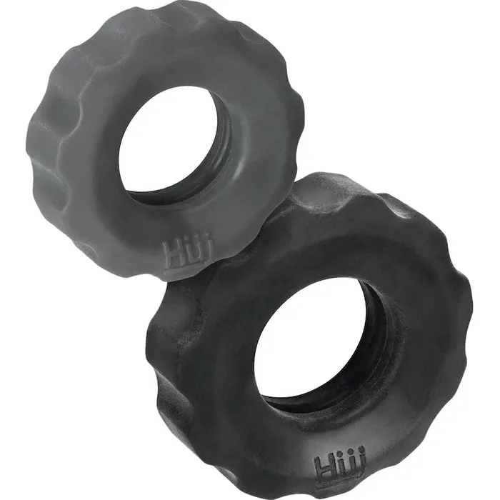 Hunkyjunk Male Sex Toys Hunkyjunk COG 2size Cock Rings Grey