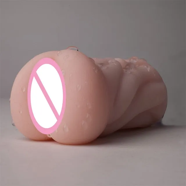 Male Sex Toys Own Pleasures 3D Realistic Silicone Vagina Anus and Mouth
