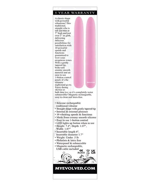 Vibrators Evolved Novelties Evolved Carnation Classic Vibrator Pink Vibrators Evolved Novelties Evolved Carnation Classic Vibrator Pink