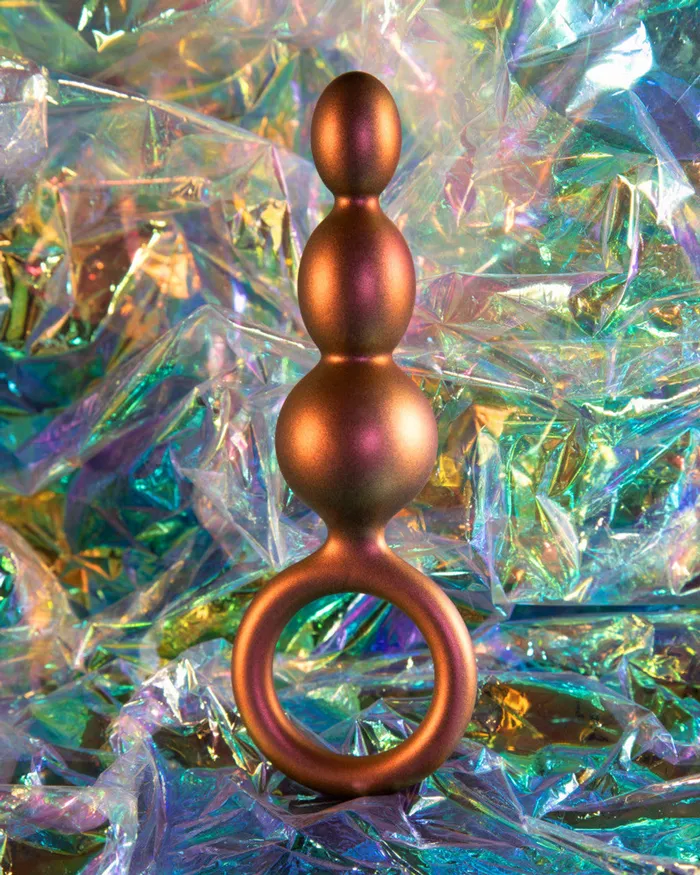 Anal Blush Anal Adventures Matrix Beaded Loop Plug Copper