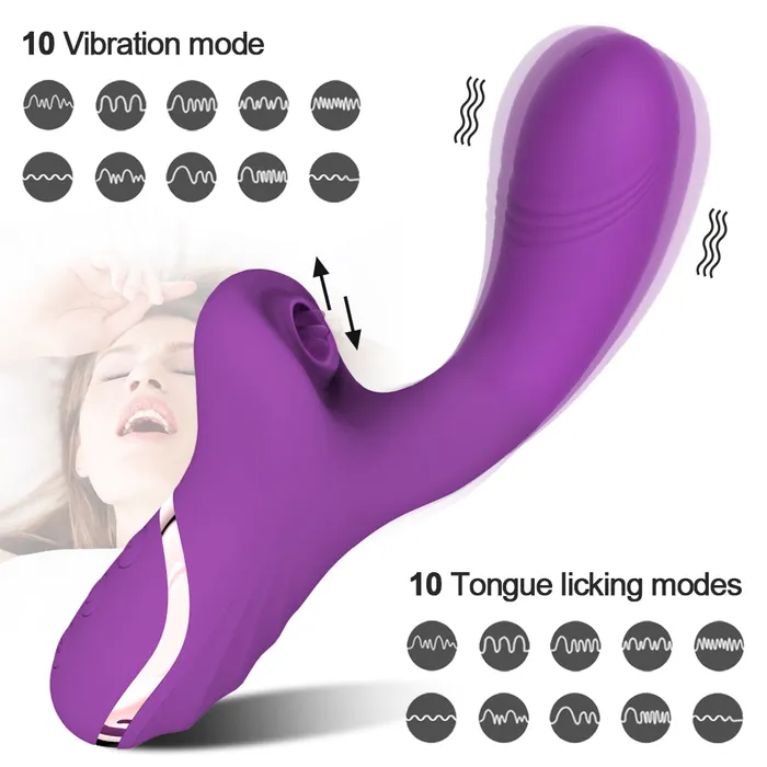 Female Sex Toys SXO TOY SHOP Tongue Licking Sucker Stimulator