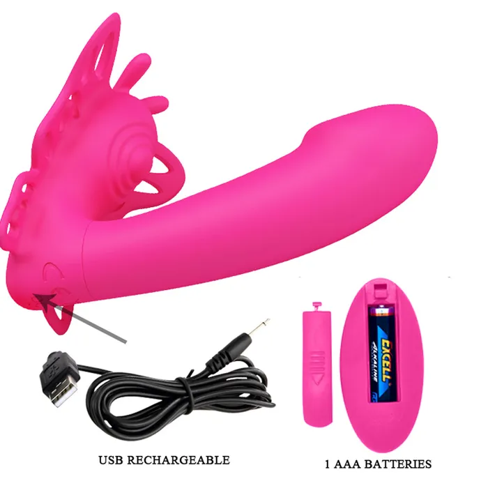 Pretty Love Katherine Wearable Butterfly Vibrator Fuchsia Pretty Love Vibrators Pretty Love Katherine Wearable Butterfly Vibrator Fuchsia Pretty Love Vibrators