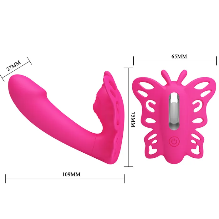 Pretty Love Katherine Wearable Butterfly Vibrator Fuchsia Pretty Love Vibrators Pretty Love Katherine Wearable Butterfly Vibrator Fuchsia Pretty Love Vibrators