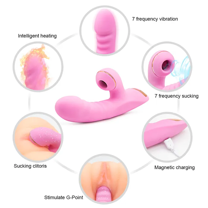 Vibrators JazzToy Upgraded Sucking Realistic Vibrator