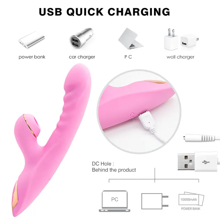 Vibrators JazzToy Upgraded Sucking Realistic Vibrator