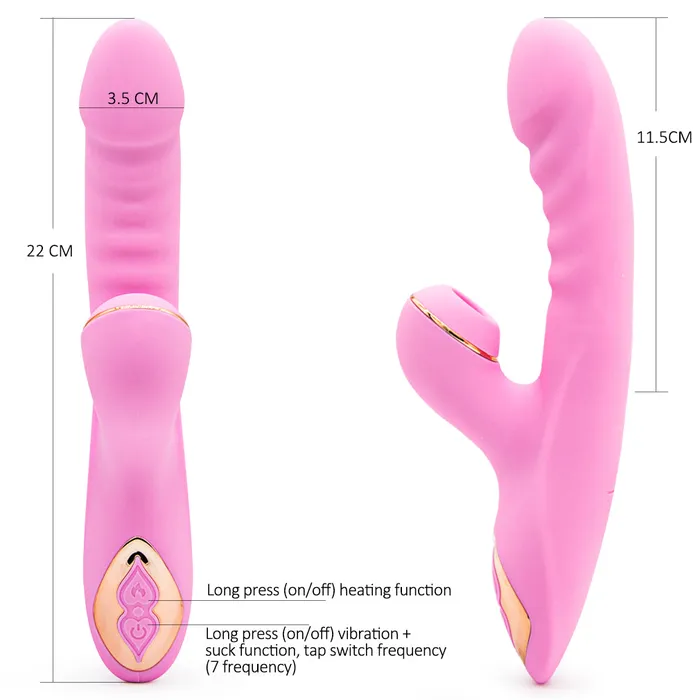 Vibrators JazzToy Upgraded Sucking Realistic Vibrator